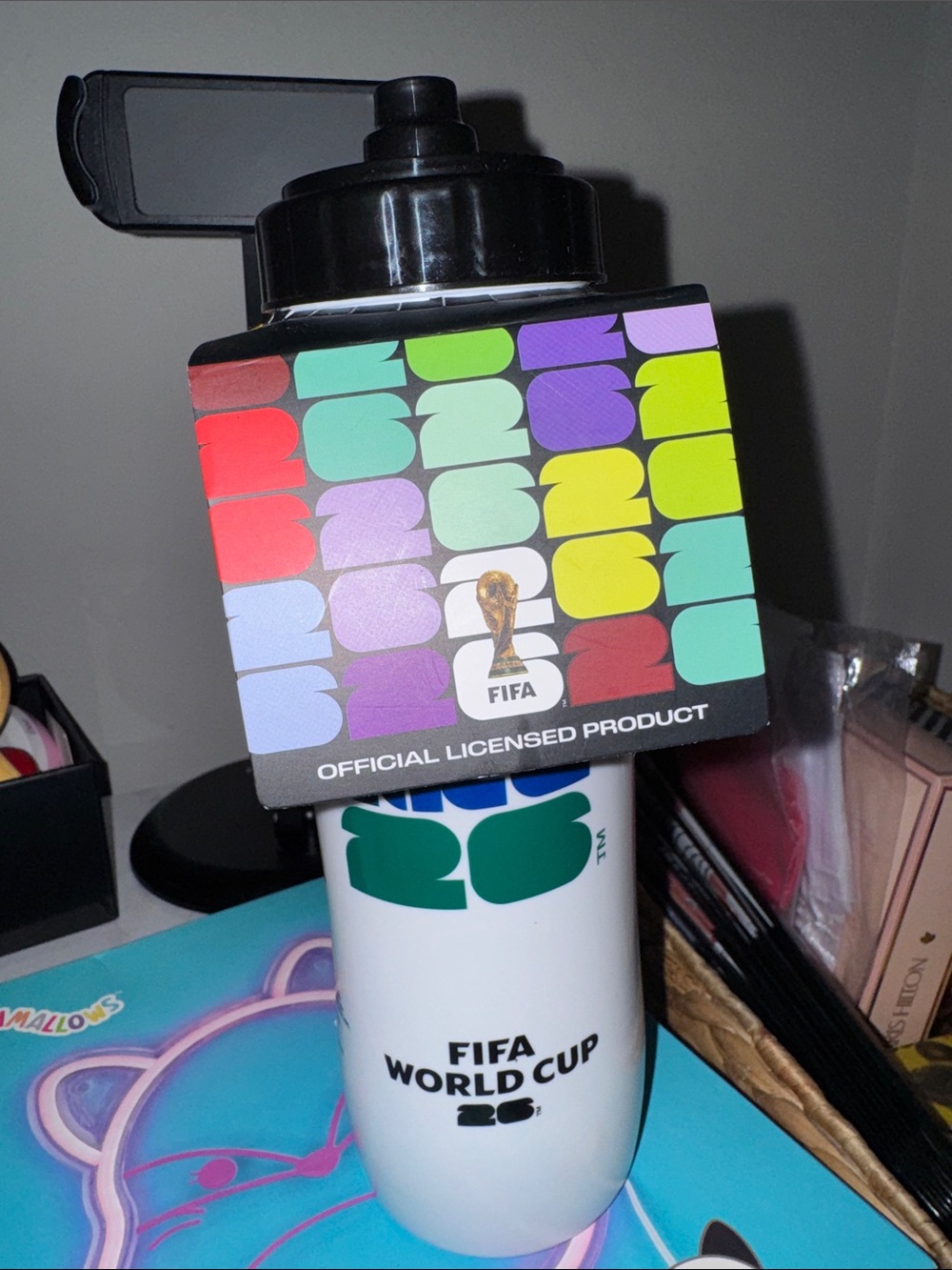 FIFA World Cup 26 White Sports Water Bottle